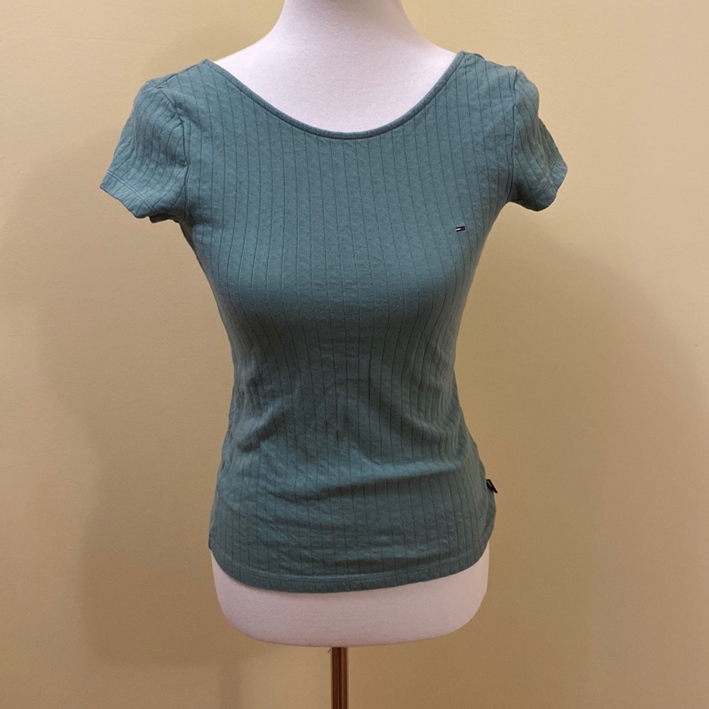 Tommy Hilfiger Scoop neck Ribbed Tee